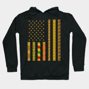 African Kente Fabric Usa Dashiki Hoodie